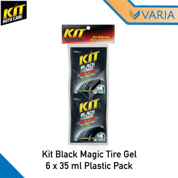 Kit Black Magic Tire Gel Semir Ban Sachet 35 Ml X 6 Plastik Pack