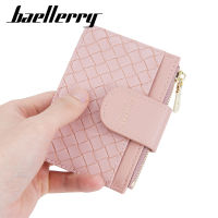 Baellerry New Womens Short Wallet Simple Zipper Woven Wallet With Drivers License In Stock Wholesale