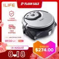 [SG Stock] ILIFE W455 Floor Scrubbing Robot Washing Robotic Vacuum Cleaner And Mopping Camera Navigation APP Control  With 850ml Water Tank Voice Assistance Kitchen Washing Planned Cleaning Route Hight Suction Power Multiple Mode Vacuum Cleaner Vacuum Mop. 