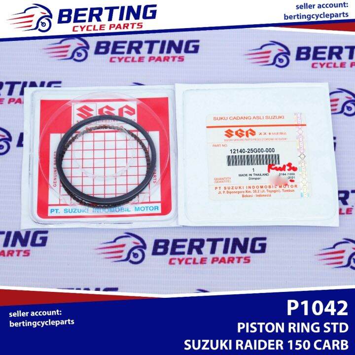 Sgp Piston Ring Std Suzuki Raider 150 Carb Genuine 12140 25g00 000 Lazada Ph 2711