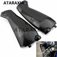 Motorcycle Carbon Upper Front Air Intake Cooler Cover Fairing Air Duct Cover For YAMAHA YZF R1 R1 2009 2010 2011 2012 2013 2014