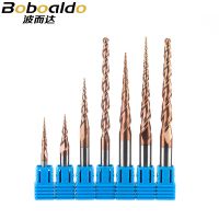 【CW】 1pc HRC55 Tapered End Mill Tungsten Carbide Coated Taper Cone Cnc Milling Cutter D4-D10mm Engraving Bit