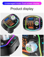 Car Bluetooth 5.0 FM Transmitter Wireless Handsfree Audio Receiver Auto MP3 Player PD3.0 QC3.0 USB Fast Charger Car Accessories