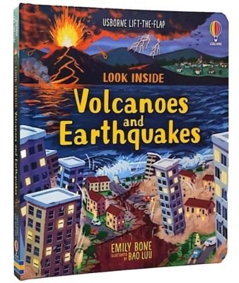 🌋Look Inside Volcanoes and Earthquakes🌋  หนังสือ Lift-the-flap ปกใหม่ จาก สนพ Usborne ขอชวนเด็กๆ ไปทำความรู้จักกับภัยพิบัติทางธรรมชาติ