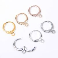 【CW】 30 50pcs Fashion  French Earring Hooks Wire Settings Gold Plated Jewelry Making Findings Accessories