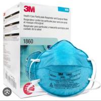 (1กล่อง/20 ชิ้น) 3M 1860 N95 หน้ากากป้องกันฝุ่นละออง