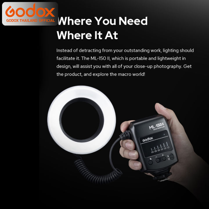 godox-flash-ml-150-ii-macro-ring-flash-manual-gn12-aa-battery-รับประกันศูนย์-godox-thailand-3ปี-ml150-ii