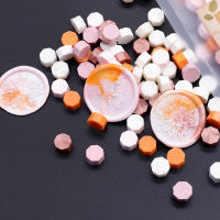 Octagon Wax Beads 100 Pieces Enamel Wax Beads for Wedding Post Card Making Tools