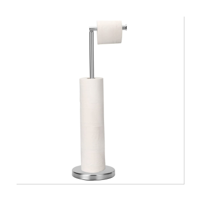 Toilet Paper Holder, Free Standing Toilet Paper Holder Stand with Reserve for 4 Spare Rolls, Sturdy Base