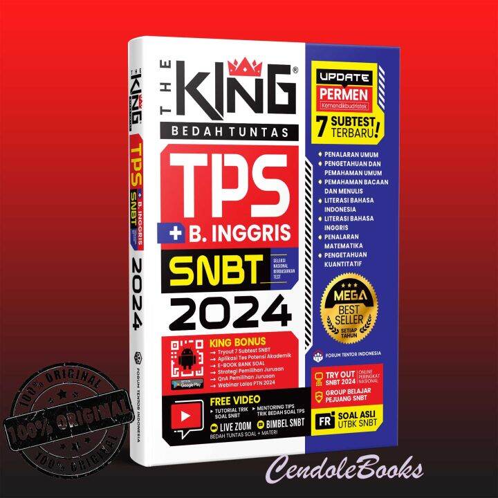 Buku SNBT 2024 The King Bedah Tuntas TPS SNBT 2024 Update PERMEN ...