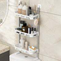 Shelf Above The Toilet Tank,Toilet Rack,Punch-Free Multi-Functional Storage Rack With Supporting Feet Bathroom Accessories