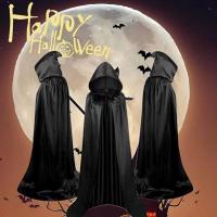 Unisex Adults Kids Hooded Goth Devil Pirate Vampires Cloak Long Cape Creative Fashion Christmas Halloween Witch Cosplay Costumes