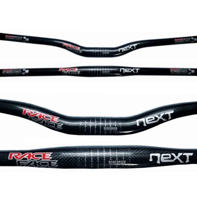 Race Face NEXT 3K Glossy Carbon Handlebar Flat/Rise Bicycle Handlebar Mountain Bike 31.8x600/620/640/660/680/700/720/740/760mm