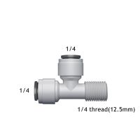 น้ำ RO กรองน้ำข้อต่อท่อ PE สำหรับผู้ชายและผู้หญิงสายเกลียวเชื่อมต่อที่รวดเร็ว1/4 3/8ท่อ PE