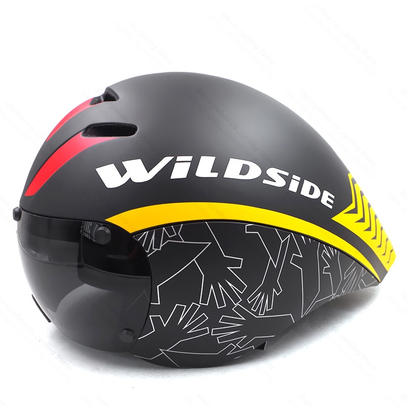 MTB Road Bike Helmet Bicycle Triathlon Sport Cycling Helmet With Goggles Visor 
