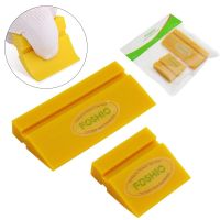 ♞﹊✼ FOSHIO 2/4pcs Soft Rubber Scraper Blades Window Tinting Carbon Fiber Vinyl Cleaning Water Wiper Squeegee Car Glass Wash Tools