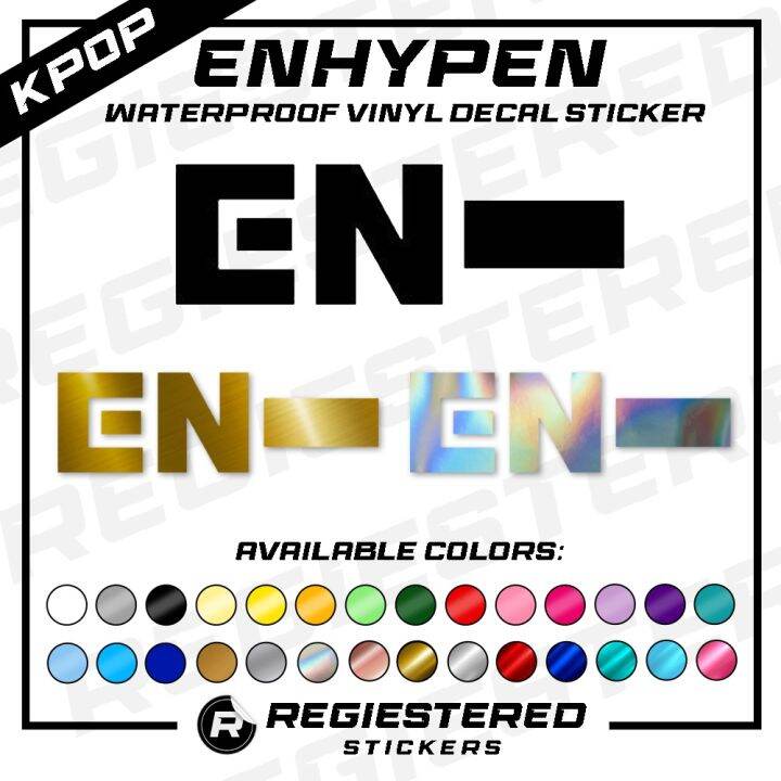 KPOP ENHYPEN Logo Vinyl Decal Sticker Waterproof | Lazada PH