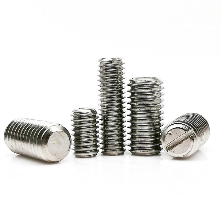 5-10pcs-m1-2-m1-4-m1-6-m2-m2-5-m3-m4-m5-m6-m8-gb73-304-stainless-steel-slotted-head-flat-point-end-headless-grub-bolt-set-screw-nails-screws-fastener