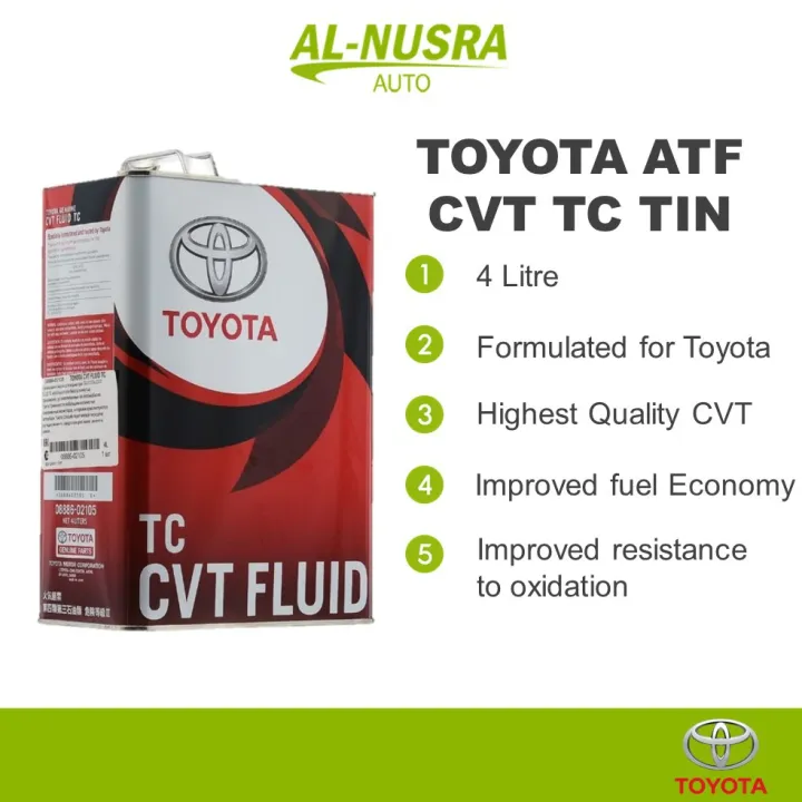 Toyota Atf Cvt Tc Tin L Continuously Variable Transmission Fluid Gear Oil Minyak Gearbox Cvt