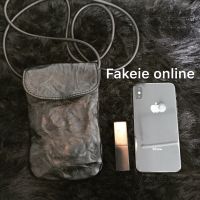 High Quality Yohji cdg ann guidi washed old wrinkled leather phone bag