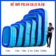 Ho boi, Ho boi em be - Bể phao bơi chữ nhật 3 tầng 1.2m, 1.35m, 1.5m, 1.8m