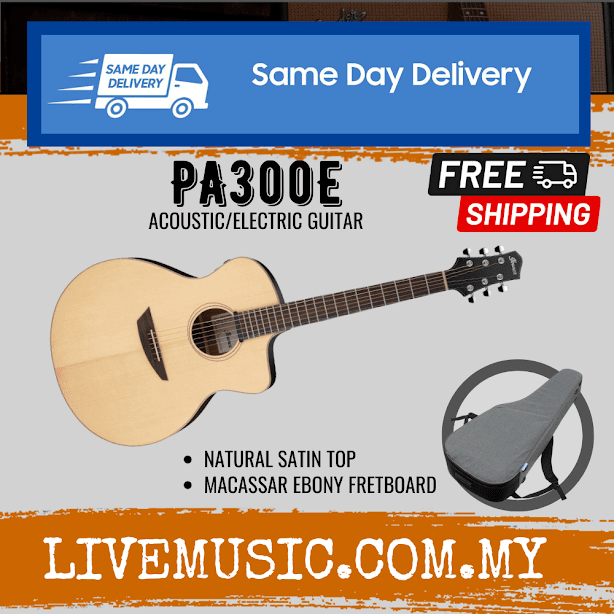 Ibanez PA300E-NSL Acoustic-Electric Guitar Natural Satin Top PA300ENSL  PA300E NSL Lazada