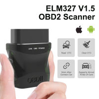 Fuvoya ELM327เครื่องสแกนเนอร์บลูทูธ OBD2 V1.5 4.0 OBD2,อุปกรณ์วินิจฉัยรถไฟเครื่องยนต์ OBDII ไร้สายเครื่องอ่านโค้ดความผิดปกติสำหรับ IOS Android PC