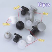 10 buah 2.5mm hingga 50.6mm karet silikon Snap-on lubang Plug Blanking End Caps segel Stopper hitam/abu-abu/bening/putih