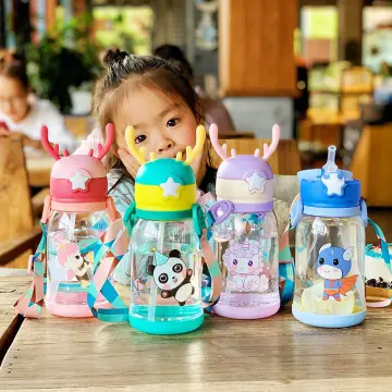 500ml My kids Water Bottle with Straw children water Cup Drinking