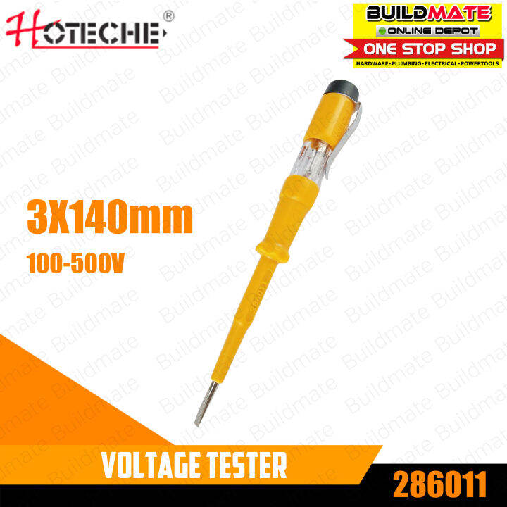 HOTECHE Voltage Tester 3 x 140mm 286011 •BUILDMATE• Lazada PH