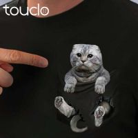 Cute Scottish Fold In Pocket Cat Lovers Men Tshirt S5Xl Cotton