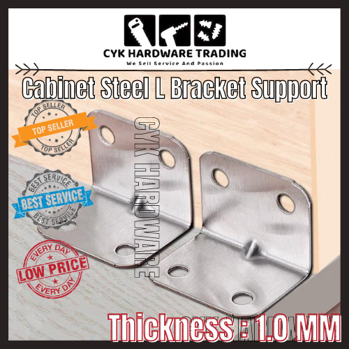 Steel L Shape Bracket Shelf Corner 90 Degree Metal Right Angle Bracket