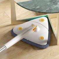 ✧♠❈ 360° Rotatable Adjustable Telescopic Cleaning Mop Reusable Spin Mop Stainless Steel Handle Mop Household Automatic Cleaning Mop