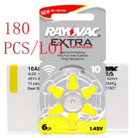 PCMS 180 ชิ้นสังกะสีอากาศ Rayovac เครื่องช่วยฟังประสิทธิภาพสูงแบตเตอรี่ A10 10A 10 PR70 เครื่องช่วยฟังแบตเตอรี่ S10 จัดส่งฟรี