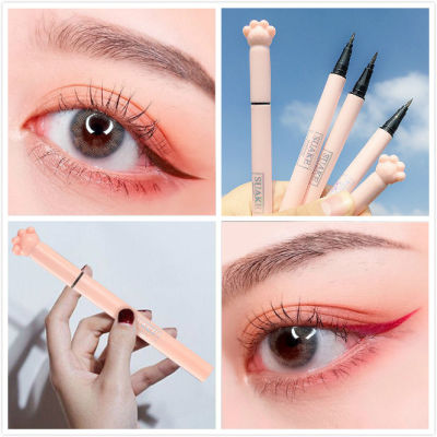 waterproof long-lasting sweat-proof eyeliner not easy to smudge cat claw black pen liquid eyeliner makeup pen 1pcs