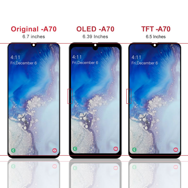 หน้าจอlcdชุดหน้าจอซัมซุงgalaxy-a70-2019-a705-a705fหน้าจอสัมผัสแบบทัชสกรีนจอlcdคุณภาพaaaคุณภาพดี-ตัวป้องกันหน้าจอฟรีคลังสินค้ากรุงเทพส่งเร็วขึ้น