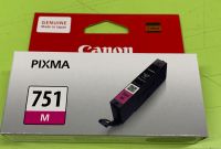 หมึกพิมพ์ Canon 751 สีม่วงแดง  Original Ink Cartridge หมึกแท้ 100%