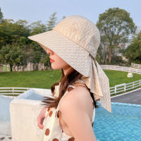 Big Brim Sun Visor หมวกสำหรับสตรีฤดูร้อน Sun Block คอป้องกันครีมกันแดดหมวกหมวกขับรถตกปลา Sun หมวกคอ UV-Proof หมวกตกปลาผู้หญิง Breathable หมวก Sunshade หมวกชาวประมง