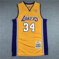 2023NBA Jerseys Los Angeles Lakers No.34 Oneal Retro V-Neck Basketball Jersey