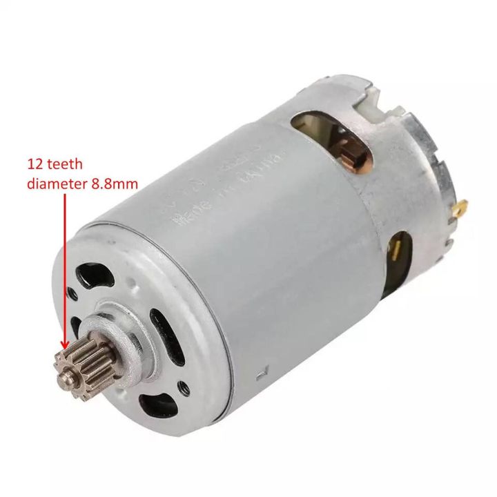 จอ-dc-แทน-makita-เกียร์12ฟัน10-8-v-12v-ไขควงสว่านเร็วไร้สายสองอัน-df330-df030dwe-df330dwe-df030