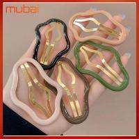 MUBAI 3/5PCS เรซิน คลิปกลวงรูปก้อนเมฆ แบบพกพาได้ โลหะสำหรับตกแต่ง เครื่องมือจัดแต่งทรงผม น่ารักน่ารักๆ เครื่องประดับผมวินเทจ สาวๆ