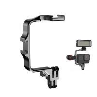 Metal Frame With Cold Shoe Mount For GoPro Hero 11 10 9 8 7 Action 3 Camera Accessories Mounts for Lighting Mic Stick Attach