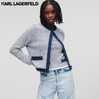 KARL LAGERFELD - DENIM KNITTED CARDIGAN 231W2002 เสื้อคาร์ดิแกน