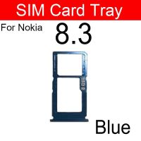 ถาดใส่ซิมการ์ด Nokia 8.3การ์ดรีดเดอร์ SD ซิมช่องเสียบบัตรอะไหล่อะแดปเตอร์อะไหล่ซ่อม LKT37121อะไหล่ทดแทน