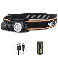 Sofirn HS10 USB C Rechargeable Mini 16340 Headlamp 1100lm LH351D 90CRI Angle Flashlight TIR Optics with Magnet Tail 2 Groups