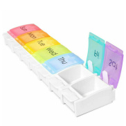 Pill Organizer for Travel Weekly Pill Box 7 Day Pill Case Daily Medicine