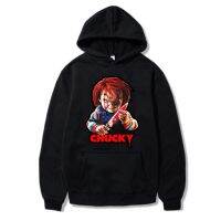 Sudadera con capucha para hombre y mujer, suéter de gran tamaño con estampado de Chucky de Horror, estilo Retro y cómodo, Y2k, Harajuku, Unisex