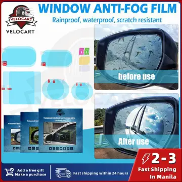 Shop Anti Fog Rain Car Mirror Film online | Lazada.com.ph