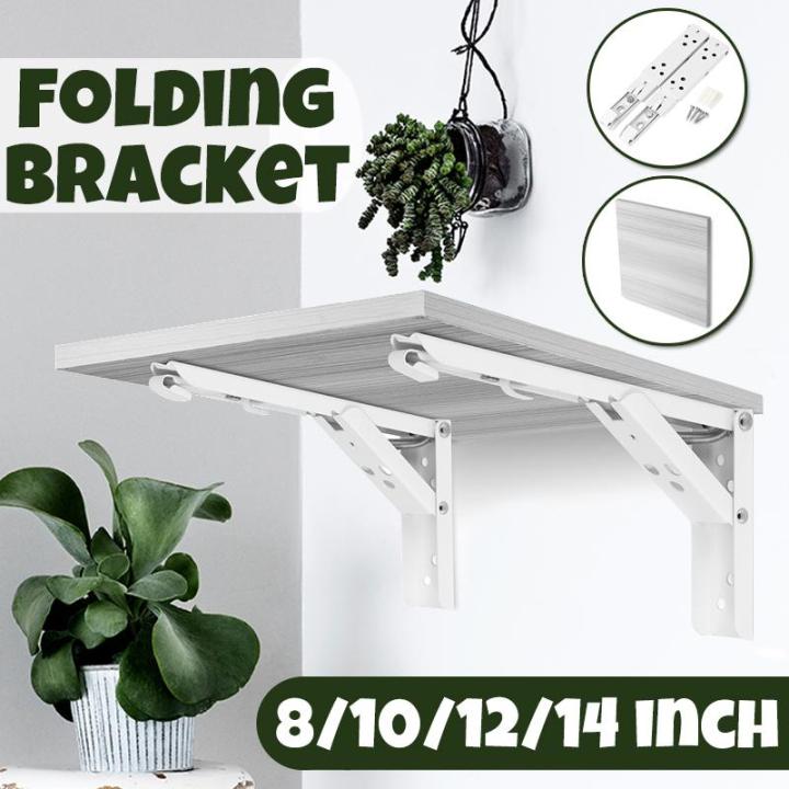 2-pcs-folding-shelf-bracket-14-ฉากรับชั้น-แบบพับได้-ฉากรับชั้นวาง-14-นิ้ว-ฉากรับชั้นไม้-ฉากรับชั้นเหล็กพับได้-ชั้นพับได้-ขารับชั้น-ขาชั้นติดผนัง-ชั้นวางเครื่องสำอางค์-ชั้นวางของ-ชั้้นวางของครัว