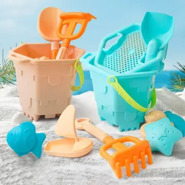SUMMER BEACH TOYS for KIDS SOFT SILICONE SANDBOX SAND WATER PLAY TOOLS GAME  SET